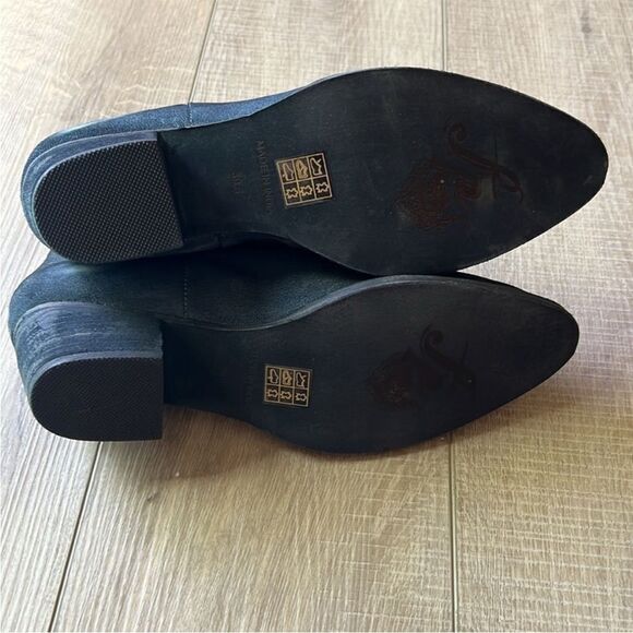 Free People Charm Double V Ankle Boots Black Suede Ankle Boots US 9.5 - Picture 8 of 10